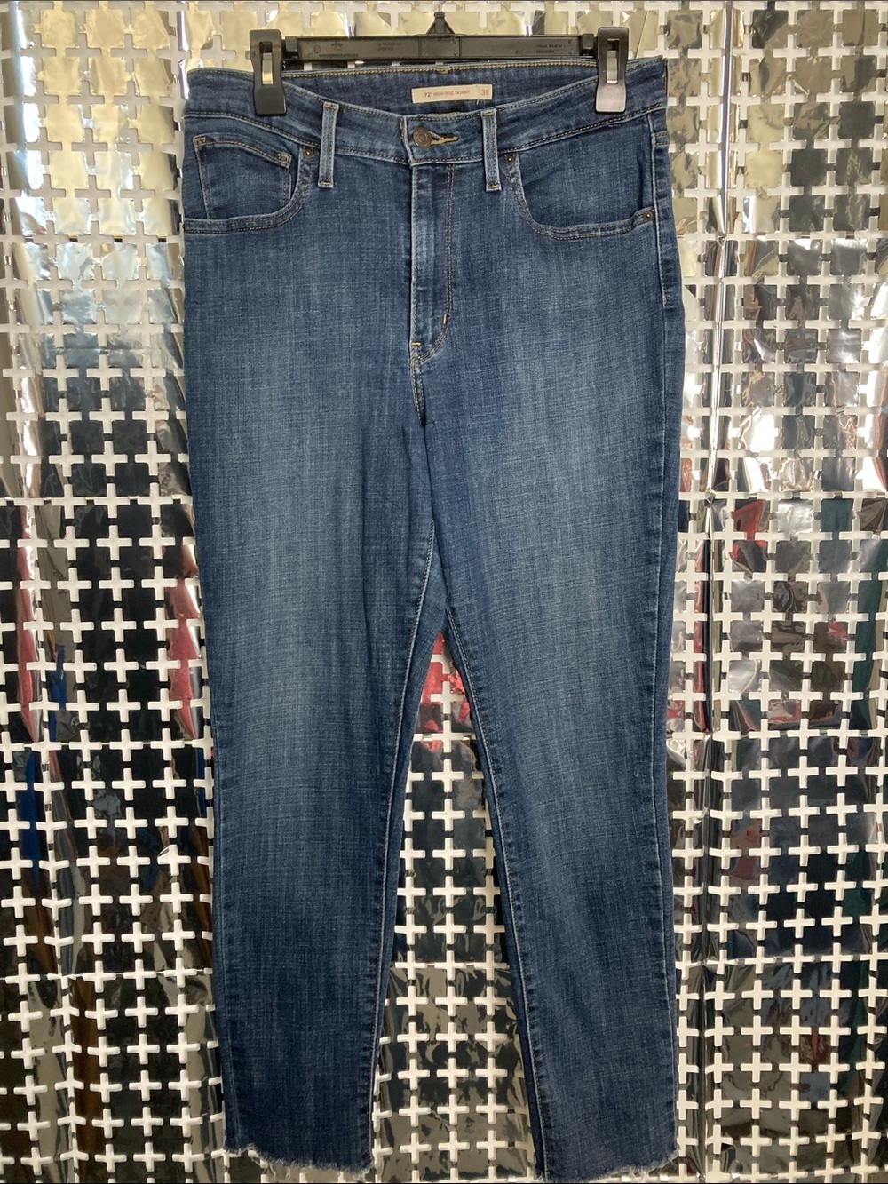 Levi's Men's Skinny Jeans in Dark Blue Denim